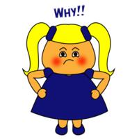 Blue Girl - WHY?! - AS Colour - Women's Maple Crew Tee Design