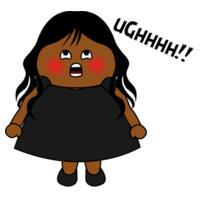 Girl In Black - "UGHHHHH!!!" - AS Colour - Women's  Maple ORGANIC Tee Design