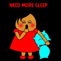 Red Girl - Need More Sleep!!! - AS Colour - Women's Maple Crew Tee Design
