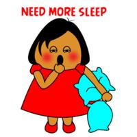 Red Girl - Need More Sleep!!! - AS Colour - Women's  Maple ORGANIC Tee Design