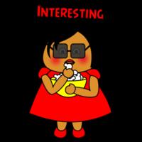 Red Girl - Interesting!!! - AS Colour - Women's Maple Crew Tee Design