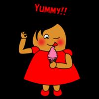 Red Girl - Yummy!!! - AS Colour - Women's Maple Crew Tee Design