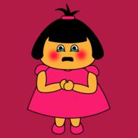 Pink Girl - Crying v 2 - AS Colour - Women's Maple Crew Tee Design