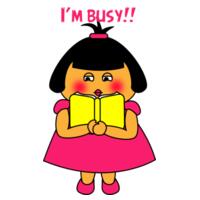 Pink Girl - I'm Busy - AS COLOUR - Women's Crop Tee Design