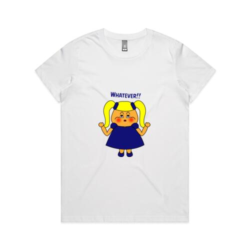 Blue Girl - Whatever!! - AS Colour - Women's Maple Crew Tee Thumbnail
