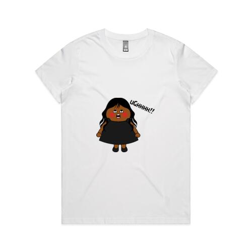Girl In Black - "UGHHHHH!!!" - AS Colour - Women's Maple Crew Tee Thumbnail