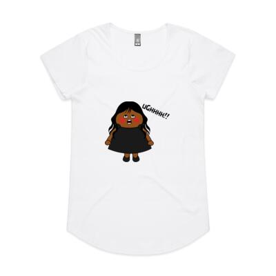 Girl In Black - "UGHHHHH!!!" - AS Colour - Women's 'Mali' Scoop Tee Thumbnail
