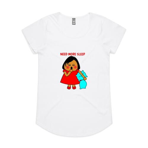 Red Girl - Need More Sleep!!! - AS Colour - Women's 'Mali' Scoop Tee Thumbnail