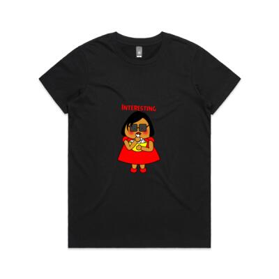 Red Girl - Interesting!!! - AS Colour - Women's Maple Crew Tee Thumbnail