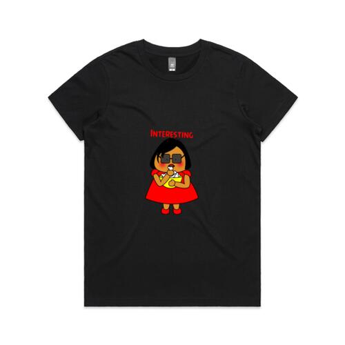 Red Girl - Interesting!!! - AS Colour - Women's Maple Crew Tee Thumbnail
