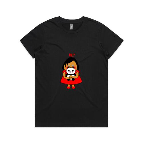 Red Girl - Hi!!! - AS Colour - Women's Maple Crew Tee Thumbnail