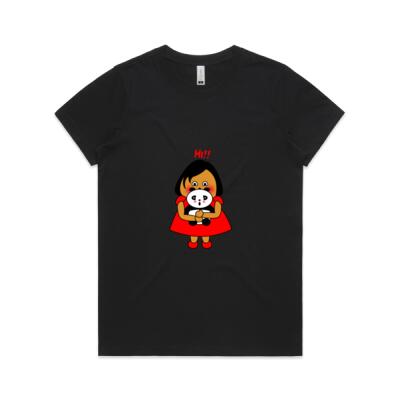 Red Girl - Hi!!! - AS Colour - Women's  Maple ORGANIC Tee Thumbnail