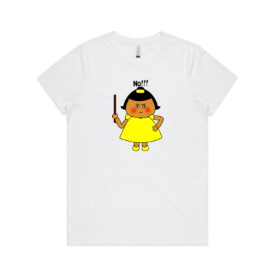 Yellow Girl - No!!! - AS Colour - Women's  Maple ORGANIC Tee Thumbnail