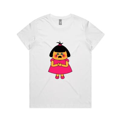Pink Girl - Crying - AS Colour - Women's Maple Crew Tee Thumbnail