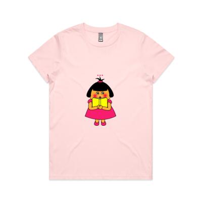 Pink Girl - busy - AS Colour - Women's Maple Crew Tee Thumbnail
