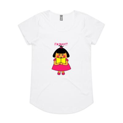 Pink Girl - I'm Busy - AS Colour - Women's 'Mali' Scoop Tee Thumbnail