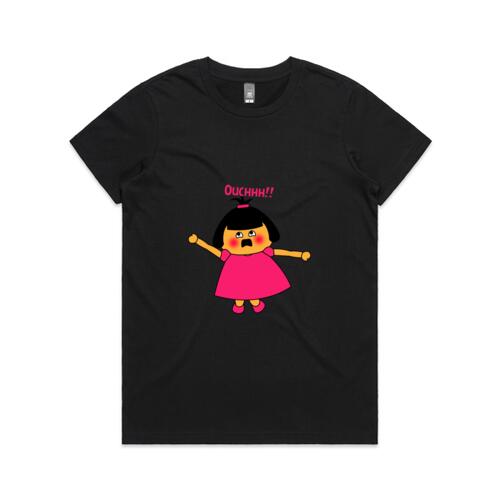 Pink Girl - OUCH!! - AS Colour - Women's Maple Crew Tee Thumbnail
